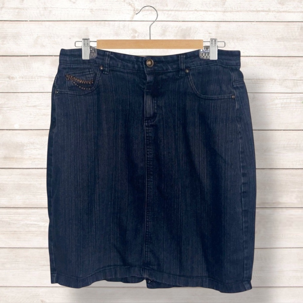 🌺SIMON CHANG DENIM MINI SKIRT